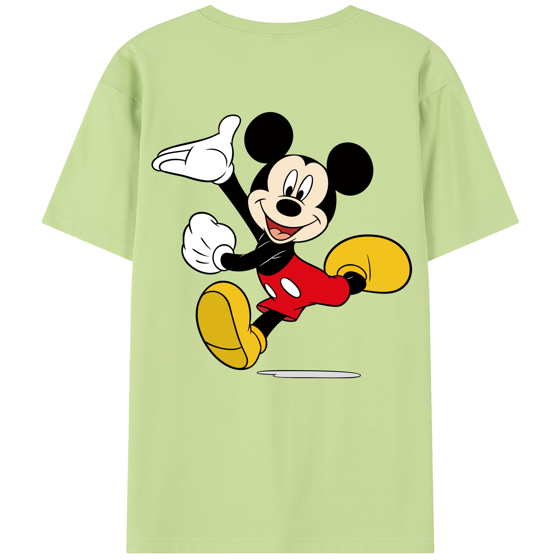 （画像用） ミッキーマウス Mickey Mouse 綿100％半袖Tシャツ（背面プリント）